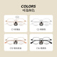 Schlohua Ultra-Licht reines Titandraht kleiner Rahmen Myopie-Brille Frauenstil mit Höhenzahlen dedizierter herzförmiger Brillenrahmen für Männer SC677 SC677 Silber C2 Rahmen + Kemi 1.60U2 HD-Objektiv