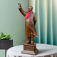 Shaozhihong H01 Official Chairman Mao Bronze Statue Purely Waving Mao Zedong Full Body Sculpture Living Room Entrance Office Ornament Authentic 21cm 131 Edition Commemorative Copper Color
