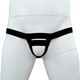 Men's lifting ring underwear, bullet separation, lifting ring, cremaster solid color, sexy low waist single thong, boys' sports, white M