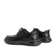 BELLE BELLE Men's Shoes 2025 Autumn New Casual Leather Shoes Men's Cowhide Pleated Business Shoes Dad's Leather Shoes Black Lace Up 8CA01CM3 42