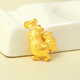 ZHIO Gold Rooster Pendant Pure Gold Zodiac Rooster Zodiac Year Golden Rooster Necklace Rooster Chick Twelve Zodiac Rooster Brand 3D Hard Gold Model B Yuanbao Golden Rooster Pendant About 2.35g + Red String