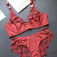 
NJSKAKW [2694 people] European and American Spongeless Sexy 200Jin [Jin equals 0.5 kg] Large size bra set, gather fat MM big white set 80C