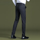 
GY goldlion striped trousers for men's new slim fit small straight stretch draped pants summer business casual pants 9902-striped gray [thick style] One size 30 two feet three