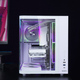 Shuoyi Kunpeng CH2+ CH3+ Desktop-Computer ATX-Hauptgehäuse, weiße Seite, transparentes gebogenes Glas, Meerblick, Raum, kleine Größe, Gehäusegehäuse, Spiel, E-Sport, 240 Wasserkühlung, gebogenes Glas, Kunpeng CH2+ weiß