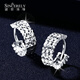 Shengshi Qiyuan platinum earrings pt950 genuine platinum earrings earrings ear buckles ear hooks platinum earrings sparkling car flower earrings 3g (pair)