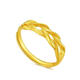Yage Shenzhen Shuibei Gold Wheat Ear Ring 999 Pure Gold Silver Ancient Zodiac Element Ring Ring for Men and Women Couple Wheat Ear Ring 0.4g 5D Hard Gold + Silver Core