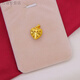Yingtang Lao Fenghuang Gold Store Gold Pendant Women's 18K Fashion New Style Pendant Bow Single Pendant Necklace Golden Flower Pendant Lao Fengxiang
