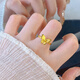 Ally Gold Butterfly Ring Women's New 999 Pure Gold Mirror Flower Butterfly Dream Open Ring as a Gift for Your Girlfriend Gold Butterfly Ring Gold Weight Approximately 2.81g
