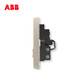 ABB switch panel socket, wall USB five-hole dual-control socket, Xuanzhi series Zhaoxia gold waterproof box