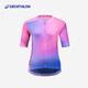 Decathlon Cycling Clothes Road Bike Unisex Sweatshirt Summer Cycling Short-Sleeved Windproof Tops Aurora Purple (Uniform for Men and Women) S