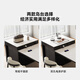 Fengzhiyi solid wood island dining table integrated multi-functional medieval style retractable dining table living room kitchen high-end central guide table LJ-633 retractable island (including cabinet) + horn chair * 4 1.6m (slide rail socket + double hole tea stove)