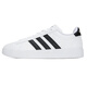 Adidas casual shoes for men and women 2025 autumn and winter new sports shoes GRAND COURT 2.0 low-top sneakers GW9195 white/black 40