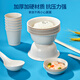 Youao disposable set of 10 servings bowls, chopsticks, spoons, cups, plates, tablecloths, outdoor picnic disposable tableware