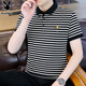Playboy (PLAYBOY) short-sleeved T-shirt men's POLO bottoming shirt summer ice silk half-sleeved high-end inner wear men's fashion brand slimming clothes