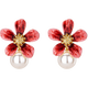 Qlady Spring Flower Earrings Women's Pearl Temperament Imitation Pearl Earrings 2025 New High-end Earrings Birthday Gift