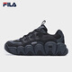 FILA official men's shoes CROISSANT modern sports shoes croissant shoes dad shoes black/shadow black gray-BC 42