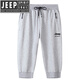 Jeep Spirit Jeep Spirit Sport's Sports Contraved Pants Хлопт летние тонкие модные корейские шорты в среднем пенях с 7 срезанными брюками мужские брюки серая Sp6172 5xl