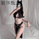 Jiaoyue Xiyin sexy pajamas uniform, temptation suspender nightgown, see-through dress, open-flap, no need to take off thong, stepmother skirt, passionate battle, temptation sexy shirt, boyfriend style