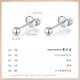 Chow Tai Sang Platinum Earrings Pearl Earrings PT950 Women's Ear Studs for Girlfriends and Wife Christmas Gifts Platinum Pearl Earrings About 1.2g