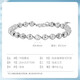 China Gold (CHINA GOLD) platinum PT950 fashionable light bead bracelet multi-faceted platinum bracelet as a birthday gift for your girlfriend Platinum Brilliant Galaxy Bracelet weighs about 8.2g