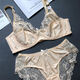 
NJSKAKW [2694 people] European and American Spongeless Sexy 200Jin [Jin equals 0.5 kg] Large size bra set, gather fat MM big white set 80C