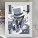 Super Bild 2025 Neues X Detective Conan Diamond Aufkleber handgefertigtes DIY -Material Pack Kinderspielzeug Jungen Aufkleber Malerei 7374 Werkzeuge + Kunststoffrahmen