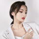 Zhou Taisheng platinum necklace women's clavicle chain platinum adjustable O-shaped chain birthday gift for girlfriend 2.33g