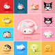 Jinrong is suitable for Huawei freebuds6i protective case, new freebus7i protective case, kawaii cute 5i wireless Bluetooth headphone case, soft shell headphone box case, listen to music pink Melody soft shell, Huawei Freebuds 7i