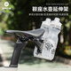 ROCKBROS water bottle cage triathlon rear seat cushion double water bottle cage adapter extension road mountain bike saddle bracket black