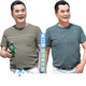 Fhhuabd Dad Summer Camiseta de manga corta Summer Summer de mediana edad y anciana