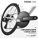 VOOKONE Road Bike Single Disc 13-Speed Carbon Front Fork Disc Brake White XL Recommended Height 182-192cm