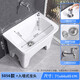 Lefit (lfte) bathroom ceramic wash mop pool balcony mop trough household Taiwan-controlled large, medium and small mop basin courtyard mop pool 5056 Taiwan-controlled drain + faucet delivery to home
