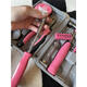 Jiang Zhiai Pink Household Tool Box Set Hardware Hex Wrench Screwdriver Pliers Collection Daily Home Maintenance Set Pink 13 Pieces Utility Knife