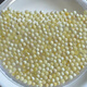 Core fragrance natural fidelity beeswax raw ore Russian material round beads single bead 3-12mm small beads loose beads chicken oil yellow with pearl white nectar 3mm yellow and white flower beeswax round beads 1 piece 1.0 through hole