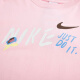耐克（NIKE）女装运动套装25夏新款舒适透气时尚印花短袖T恤宽松长裤 两件套 FJ7714-690+FV7661-100 L