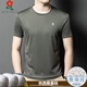 
MONTAGUT MONTAGUT MUNTAGUT Short-sleeved T-shirt for men and middle-aged men for summer casual silk without trace solid color round neck T-shirt 6998 beige M 165 suitable for 100-115Jin [Jin equals 0.5 kg]