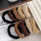 Hesi language simple hair tie thickened high elastic seamless headband hair accessories rubber band hair tie student's beautiful pattern mixed color towel ring 10 pieces