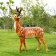Fiberglass large animal sculpture simulated sika deer ornaments outdoor courtyard garden forest landscape lawn decoration classic doe