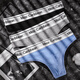 3 pairs of men's thong sexy U-convex sports underwear fitness seamless large size cotton briefs T-shaped black + white + ginger M weight 90-110 Jin Jin equals 0.5 kg