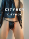CITYBOY summer new temptation bondage thong men's latex clothing sexy leather underwear briefs black M