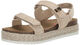 Steve Madden Girls Bigmona Sandals, Raffia, 5 Olds Raffia 5 Olds