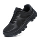 Yun Ran's new summer mesh training shoes for men, low-top black breathable non-slip rubber shoes, light running shoes, security shoes, mesh JHP-2166 black mesh 36