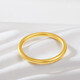Hanjin Palace Pure Gold 999 Pure Gold Ring Sansheng III Ring for Men and Women Gold-plated Valentine's Day Gift (Pure Gold 999) No. 10 Ring 1g
