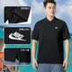 
Nike (NIKE) T-shirt men's 2025 summer men's short-sleeved lapel POLO shirt breathable casual tennis white pure cotton short-sleeved men FN3895-010/pure cotton/large/black M