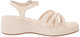 Steve Madden Girls' Shoes Unisex Crazy Wedge Sandals, White White 1 Little Kid