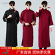 Zhiqiang groomsmen suit Chinese style wedding dress Chinese style brother group costume wedding cross talk suit coat mandarin jacket student performance wine red embroidery style glasses and roses good quality XL 175- 92A 140-150Jin Jin equals 0.5 kg