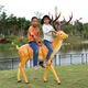 Fiberglass large animal sculpture simulated sika deer ornaments outdoor courtyard garden forest landscape lawn decoration classic doe