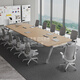 Maiya Furniture small conference table and chair combination simple modern employee training table negotiation table conference room long table office furniture 1.6*0.8 meters (comes with desktop power strip)