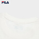 FILA official unisex knitted T-shirt 2025 summer pure cotton loose casual couple short-sleeved T-shirt