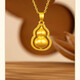 OAH9999 gold gourd pendant for men and women 2025 new pure gold Fulu necklace pendant for girlfriend plated Lao Fengxiang same style gourd pendant Lao Fengxiang same style 1.59g